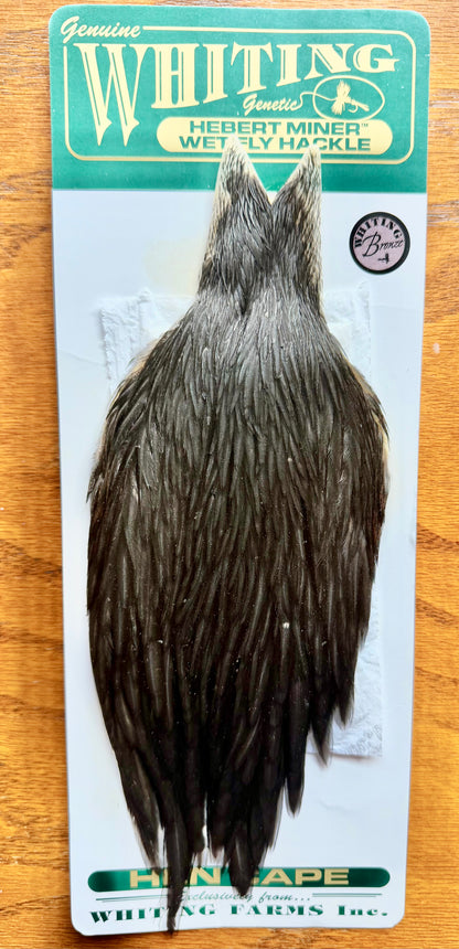 Whiting Farms Bronze Hebert Miner Hen Cape Black 361-SH-E-L