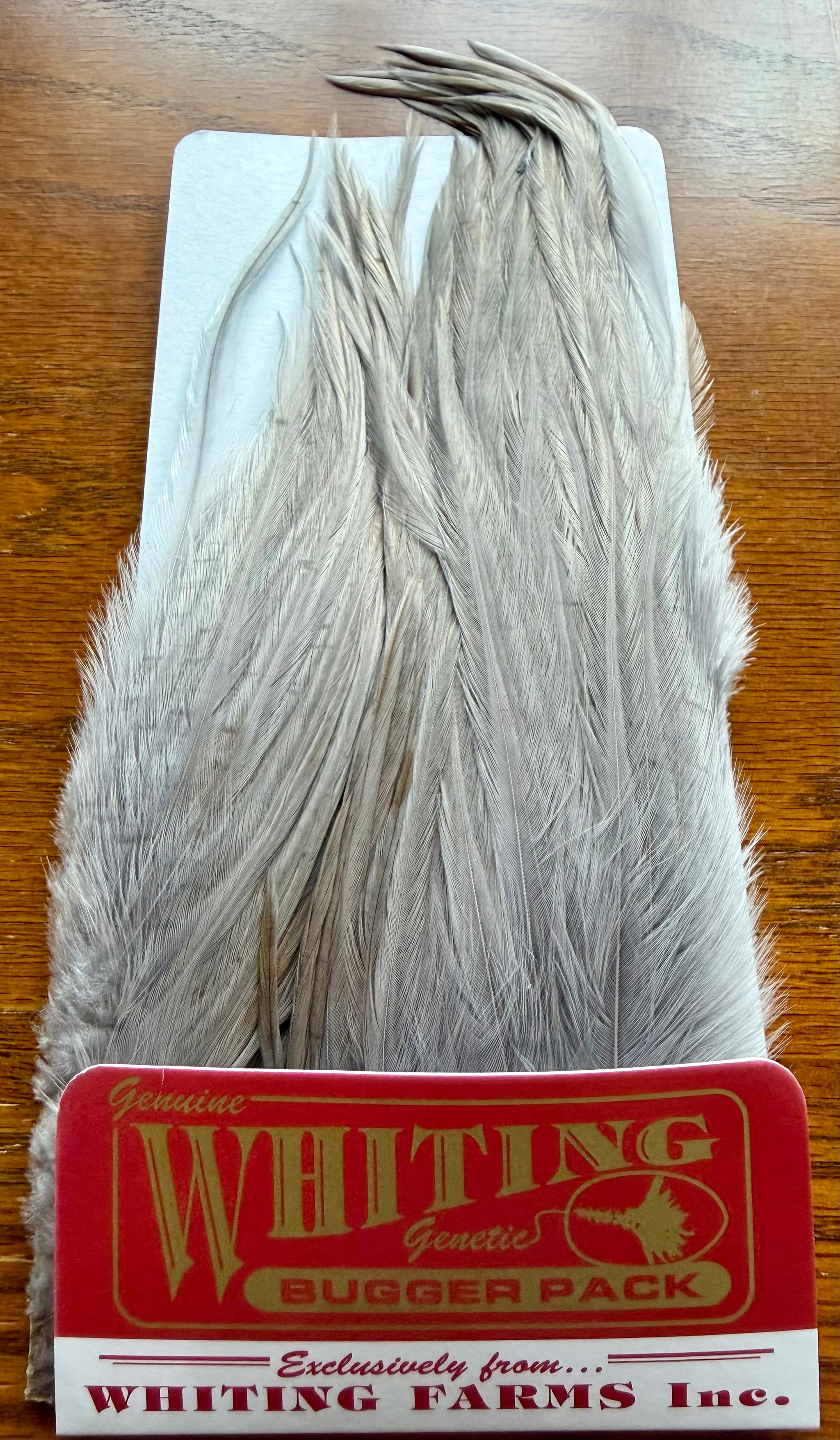 Whiting Farms Bugger Pack White Dyed Medium Dun 314-SH-E-L