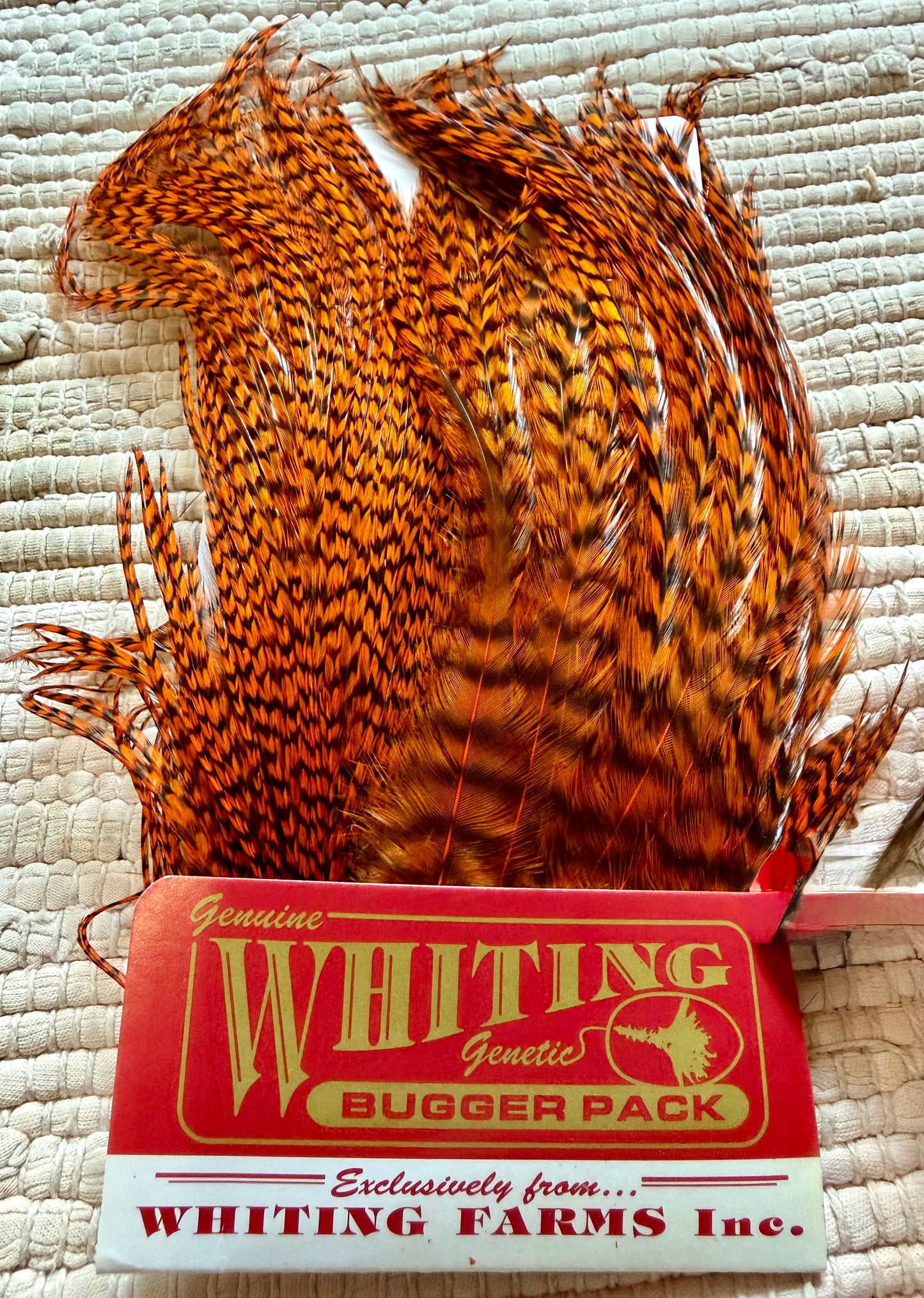 Whiting Farms Bugger Pack Grizzly Dyed Burnt Orange714-SH-E-L