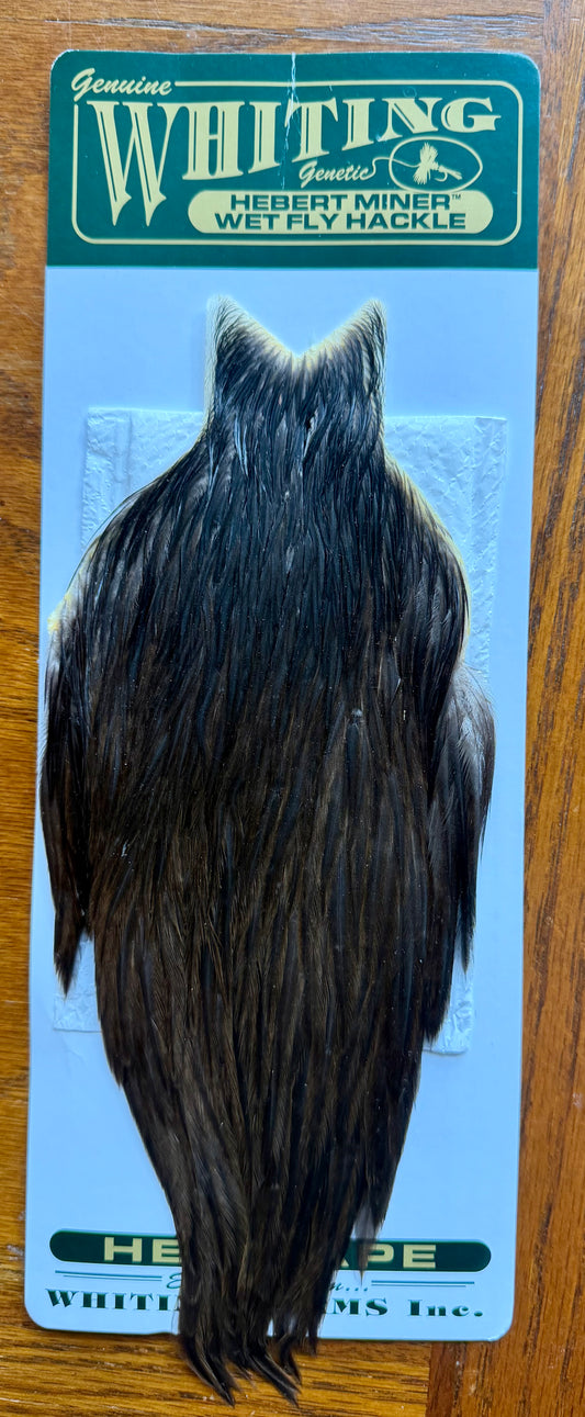 Whiting Hebert Miner Hen Cape Dark Brown Dun 313-SH-E-L