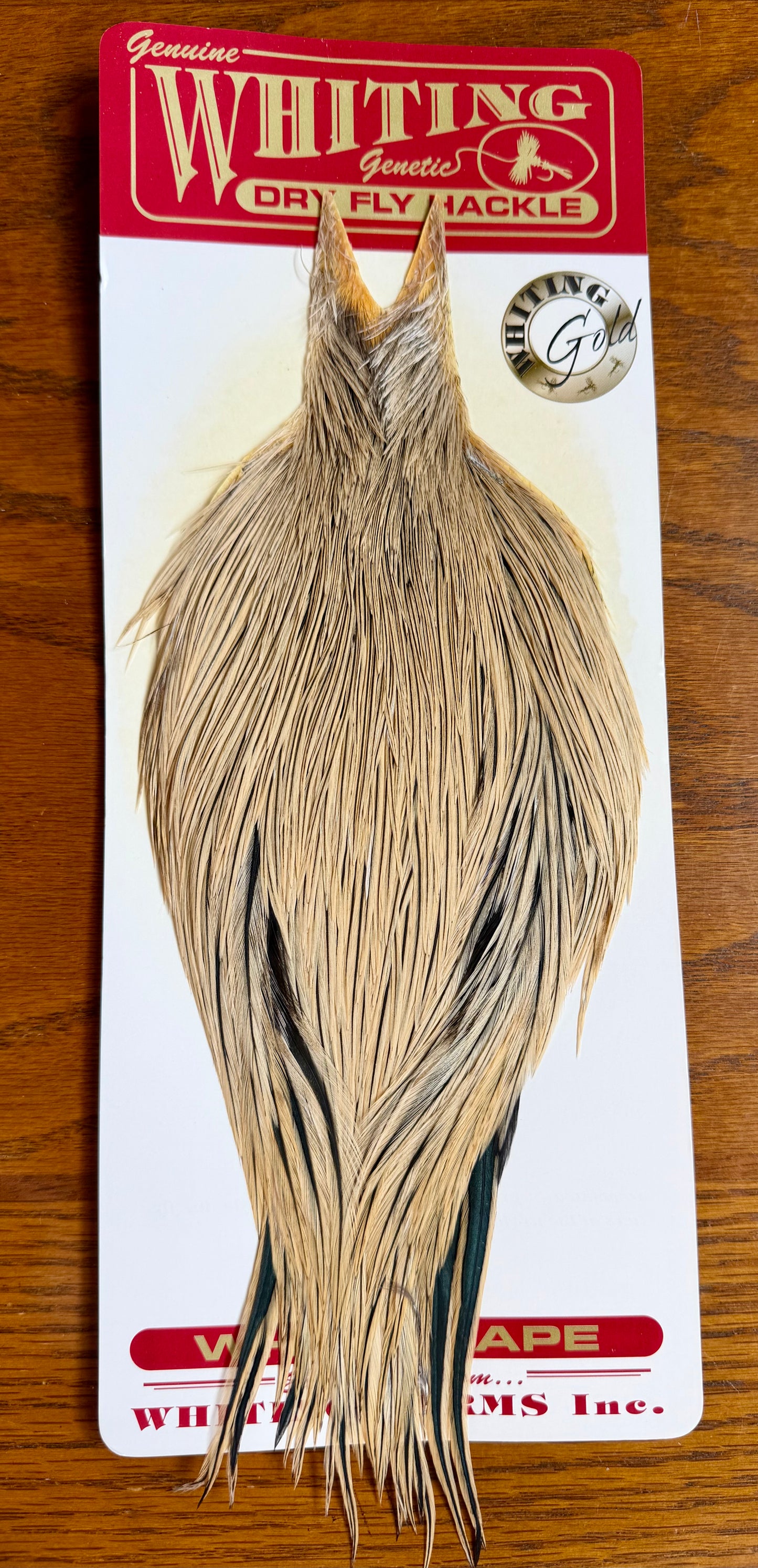 Whiting Gold Grade Rooster Cape Golden Badger 634-SH-E-L