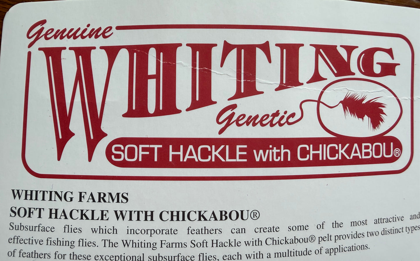 Whiting Hen Soft Hackle/Chickabou Black Laced White Dyed Pink 368-SH-E-L