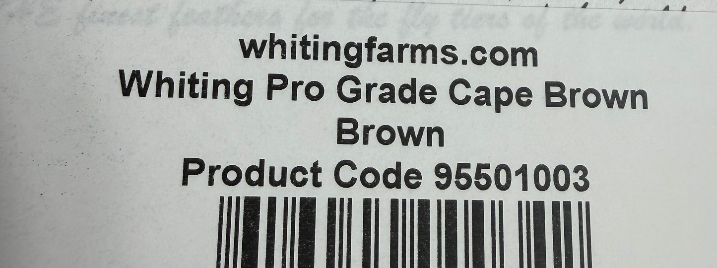 Whiting Farms Pro Grade Cape Brown 658-SH-E-L