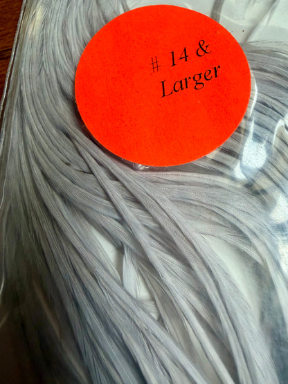 Whiting Silver 1/4 Saddle Large Light Dyed Dun 629-SH-E-L