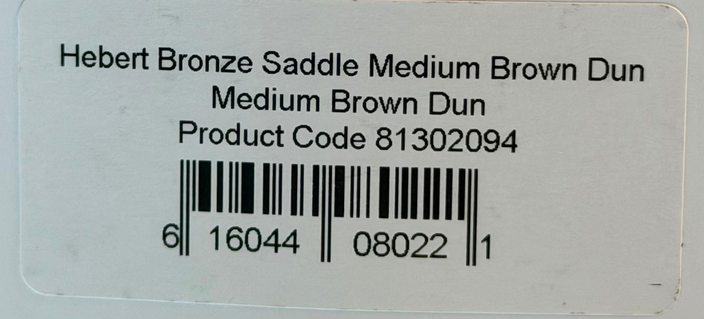 Whiting Farms Hebert Miner Bronze Grade Saddle Medium Brown Dun 242-SH-E-L