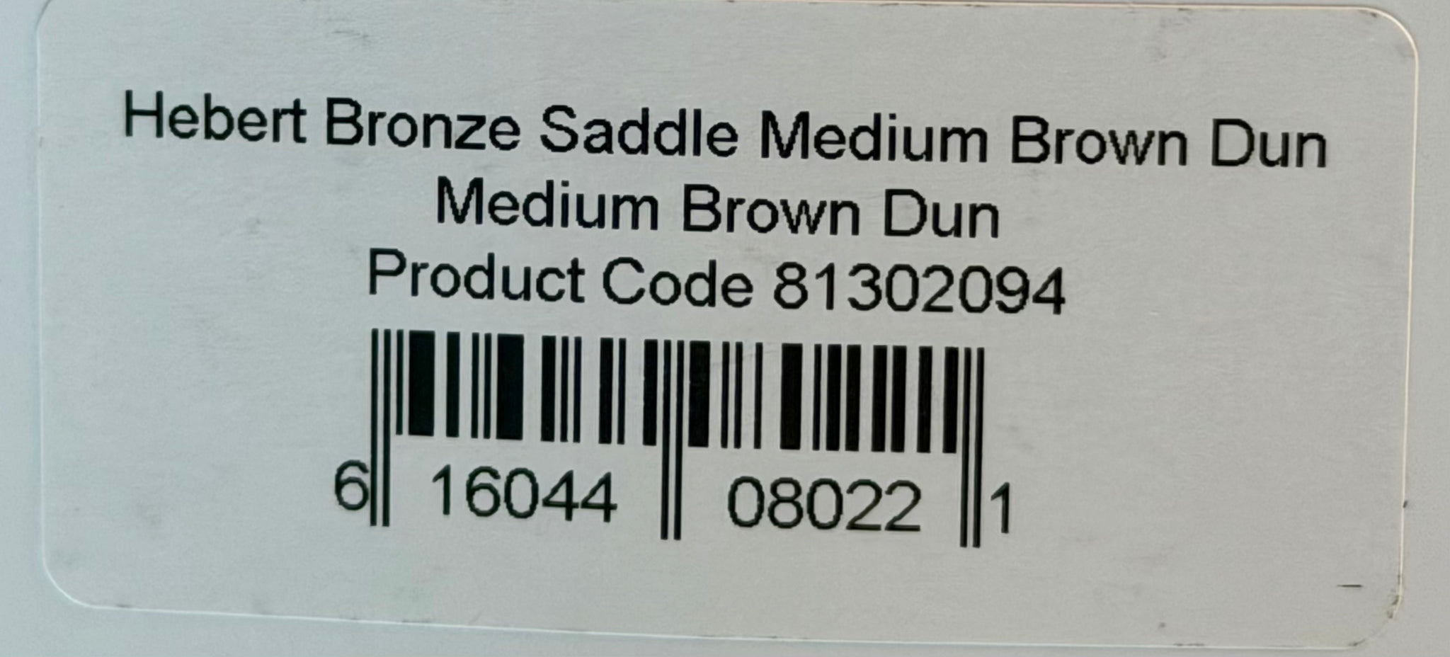 Whiting Farms Hebert Miner Bronze Grade Saddle Medium Brown Dun 242-SH-E-L