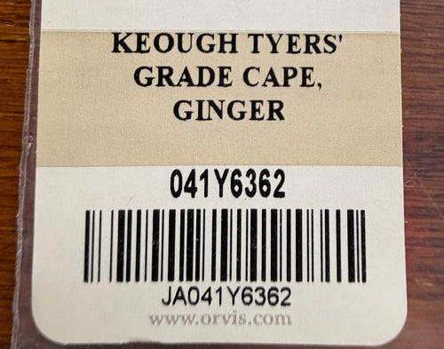 Keough Tyer’s Grade Cape, Ginger 455-SH-E-L