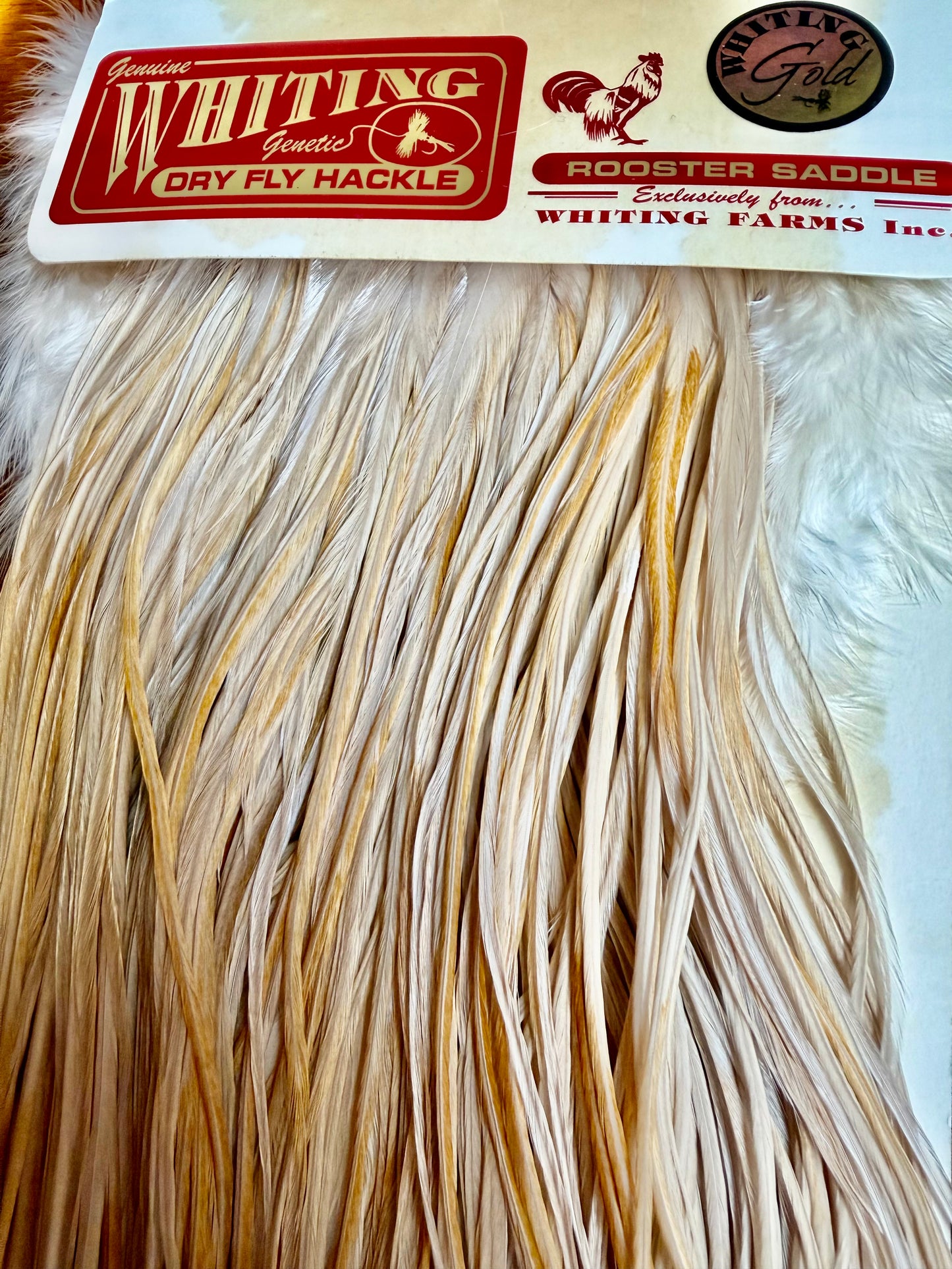 Whiting Farms Gold Rooster Saddle Honey Dun 775-SH-E-L
