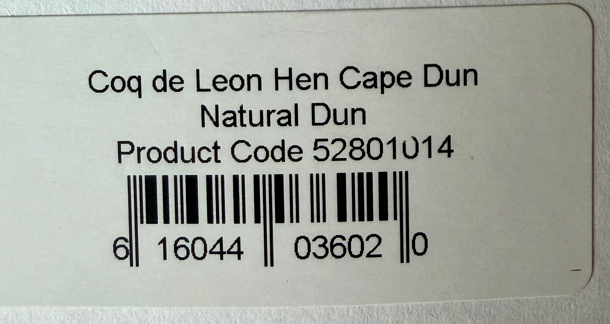 Whiting Cog de Leon Hen Cape Dun Natural Dun 238-SH-E-L