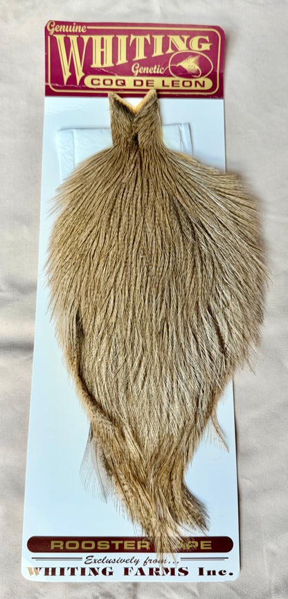 Whiting Farms Coq de Leon Rooster Cape, Medium Pardo 189-SH-E-L