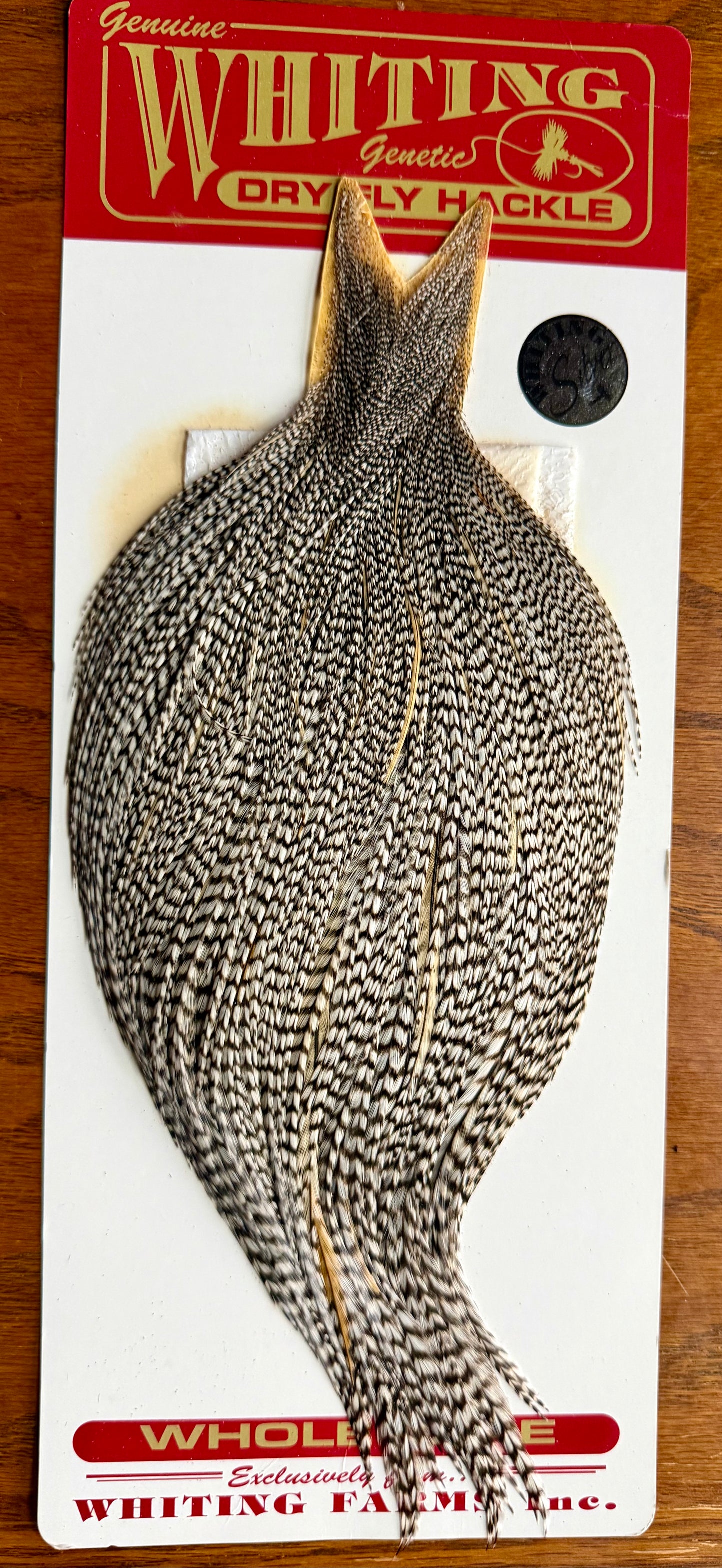 Whiting Farms Silver Grade Rooster Cape Grizzly Variant 763-SH-E-L