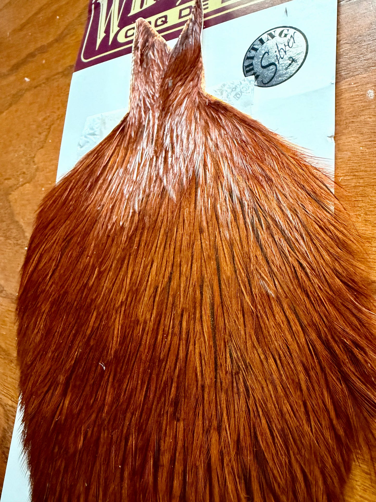 Whiting Coq de Leon Silver Rooster Cape Dyed Furnace 335-SH-E-L