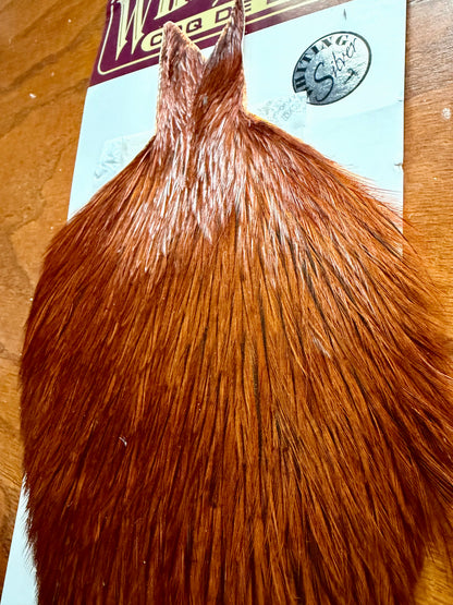 Whiting Coq de Leon Silver Rooster Cape Dyed Furnace 335-SH-E-L