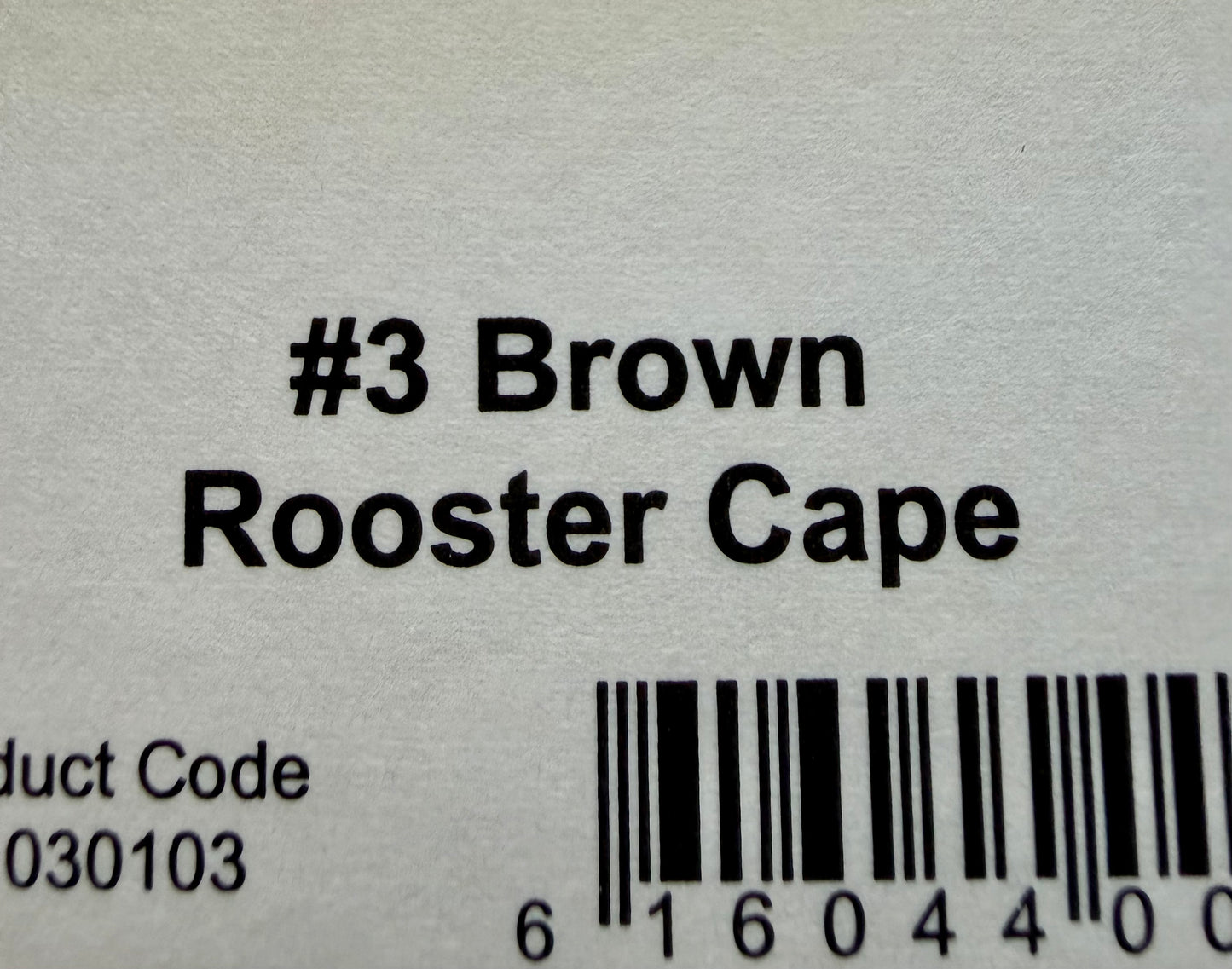 Hoffman Grade 3 Super Rooster Cape, Brown 510-SH-E-L