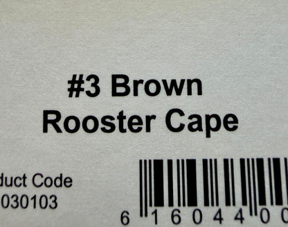 Hoffman Grade 3 Super Rooster Cape, Brown 510-SH-E-L