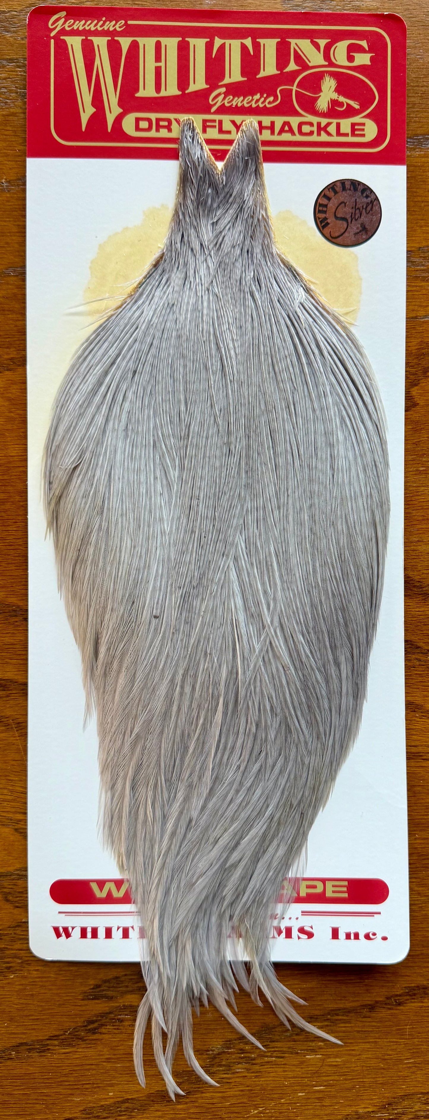 Whiting Farms Silver Rooster Cape Light Dyed Dun 396-SH-E-L