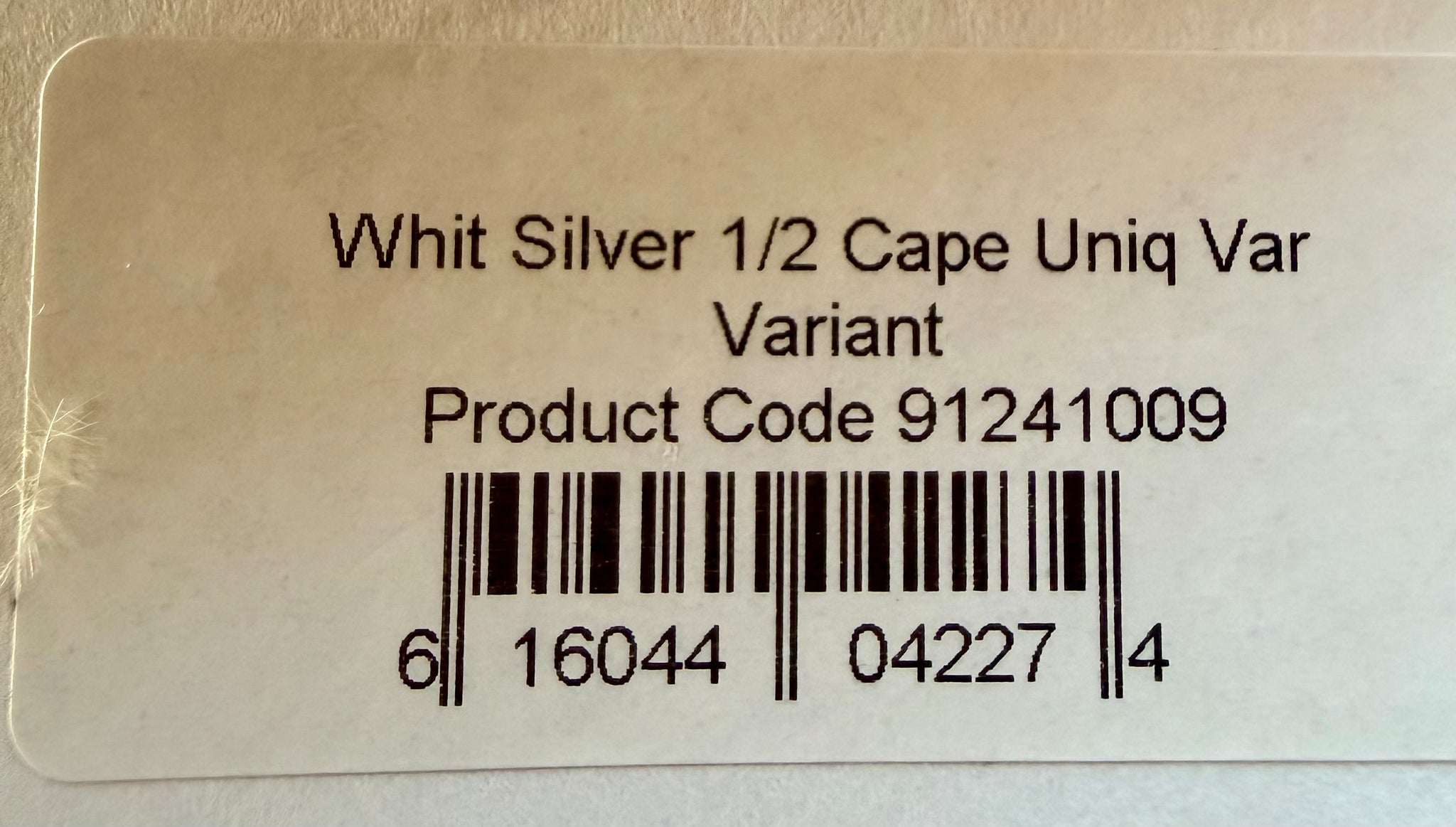 Whiting Farms Dry Fly Hackle SILVER Grade 1/2 Cape UNIQUE VARIANT New 113