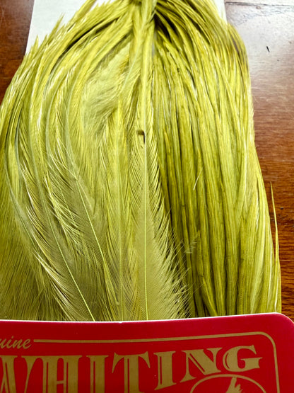 Whiting Farms Bugger Pack White Dyed Olive 332-SH-E-L