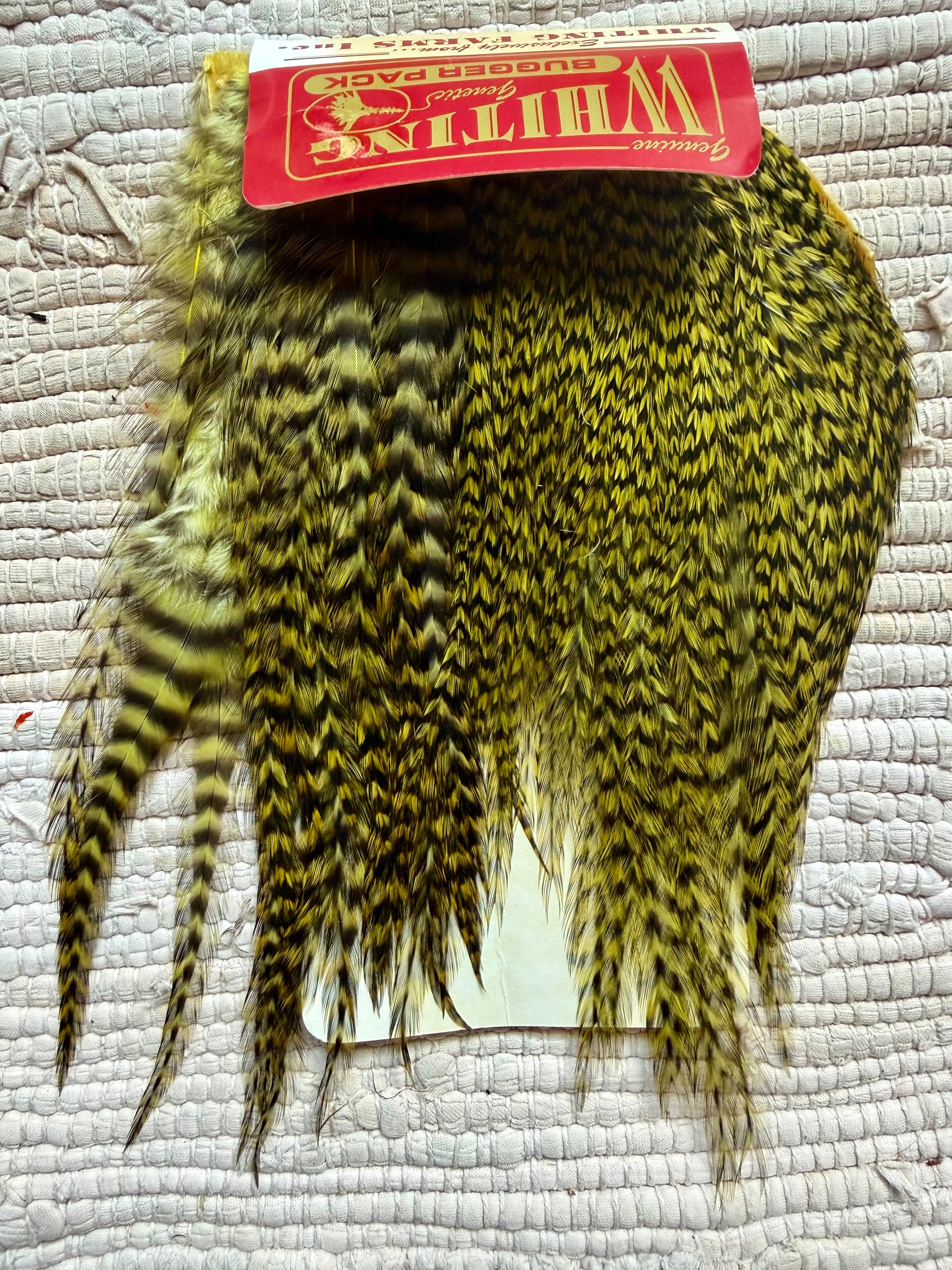 Whiting Bugger Pack Grizzly Dyed Olive 729-SH-E-L