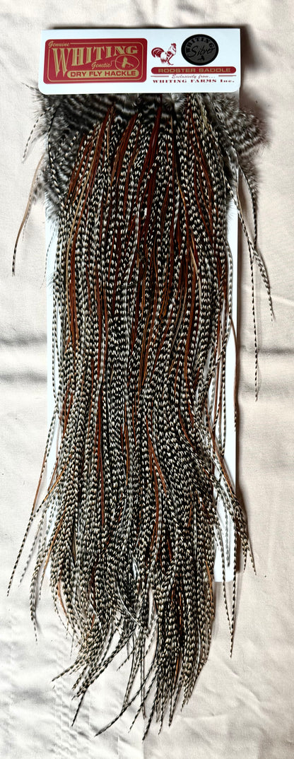 Whiting Farms Silver Grade Midge Rooster Saddle Cree 199-SH-E-L