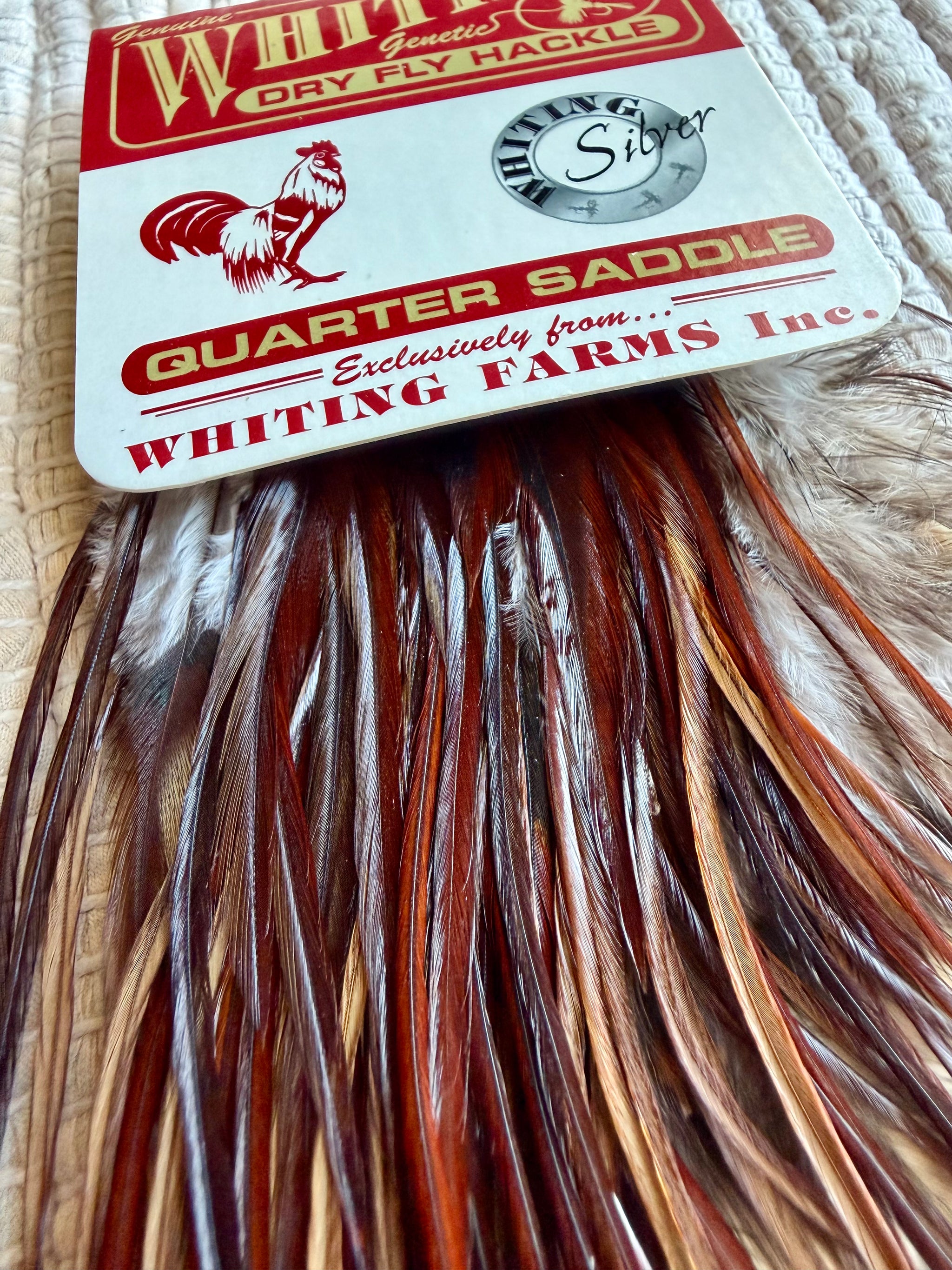 Whiting Silver 1/4 Saddle #14 & Smaller Brown 819-SH-E-L