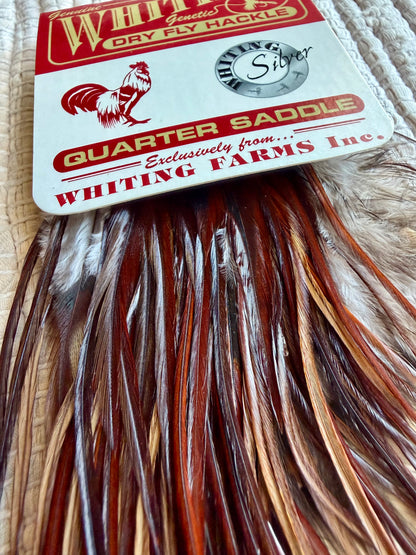 Whiting Silver 1/4 Saddle #14 & Smaller Brown 819-SH-E-L