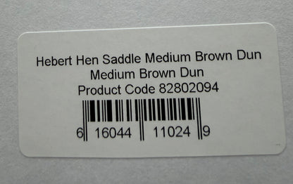 Whiting Hebert Miner Hen Saddle Medium Brown Dun 341-SH-E-L