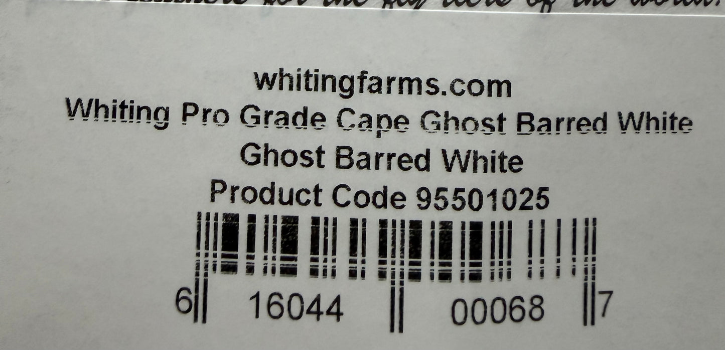 Whiting Farms Pro-Grade Cape Ghost Barred White 296-SH-E-L