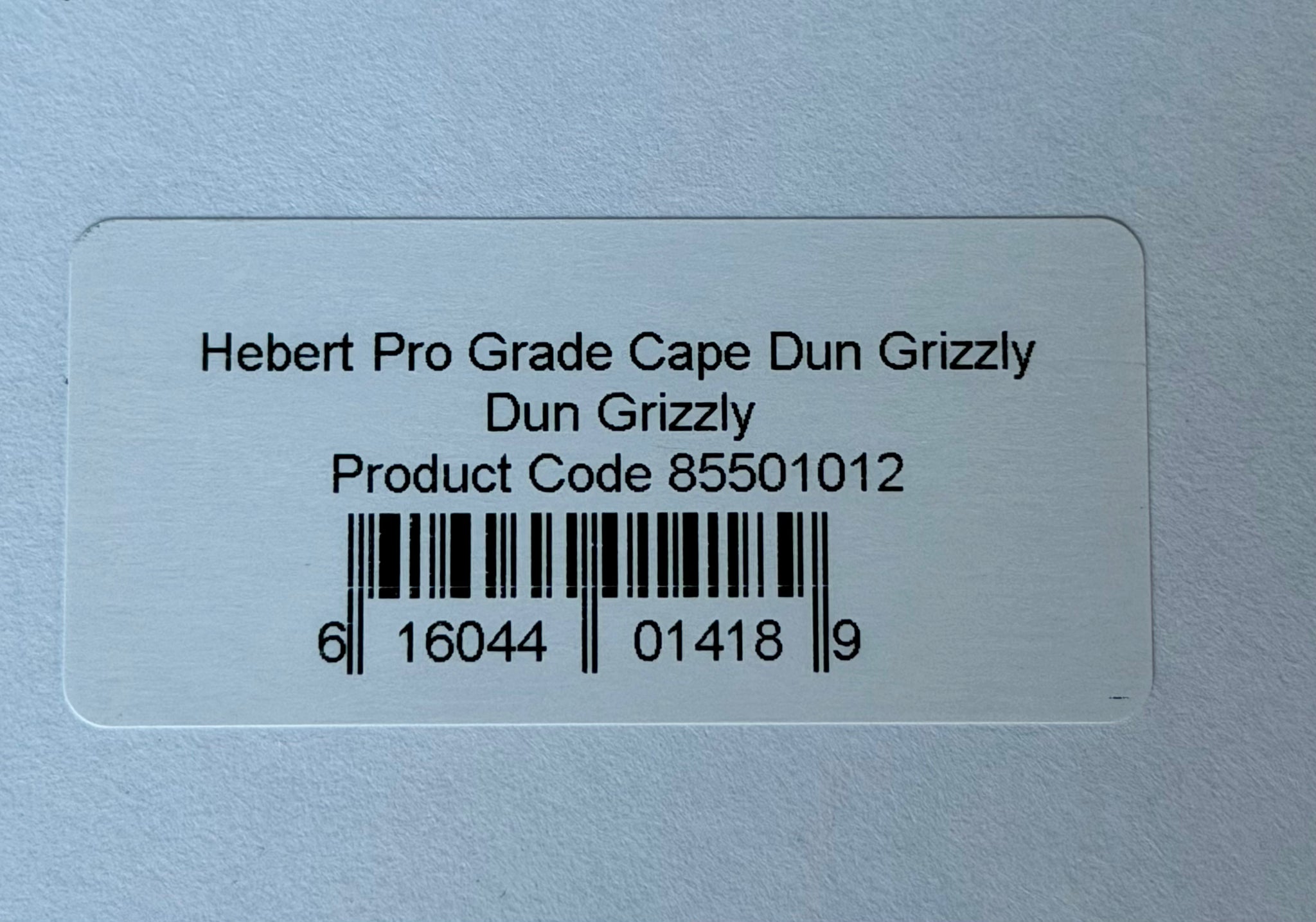 Whiting Hebert Miner Dry Hackle Pro Grade Cape - Dun Grizzly 184-SH-E-L