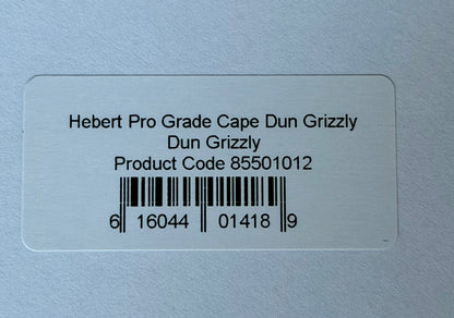Whiting Hebert Miner Dry Hackle Pro Grade Cape - Dun Grizzly 184-SH-E-L