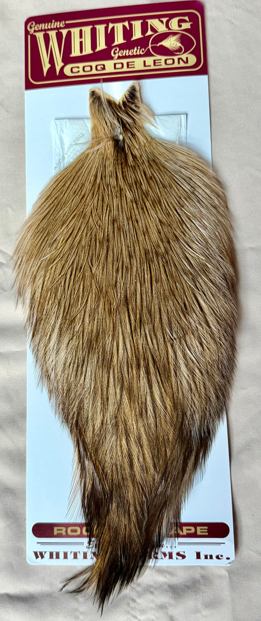 Whiting Farms Coq de Leon Rooster Cape, Unique Variant 188-SH-E-L