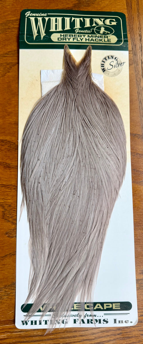 Whiting Hebert Miner Silver Grade Cape Medium Gray Dun 773-SH-E-L