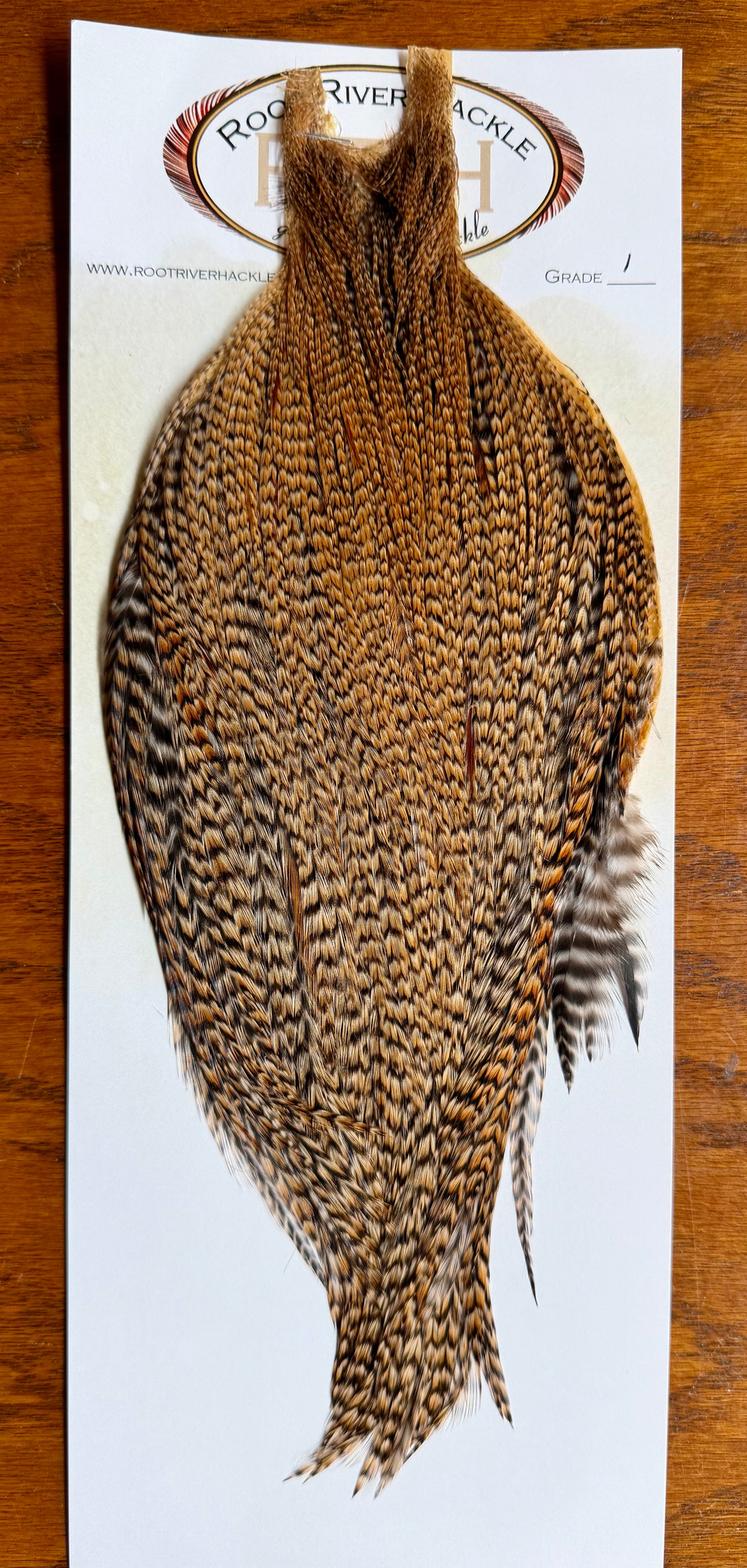 Root River Hackle Grade #1 Cree Cape 693-SH-E-L