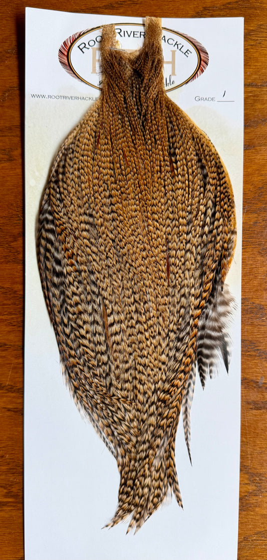 Root River Hackle Grade #1 Cree Cape 693-SH-E-L