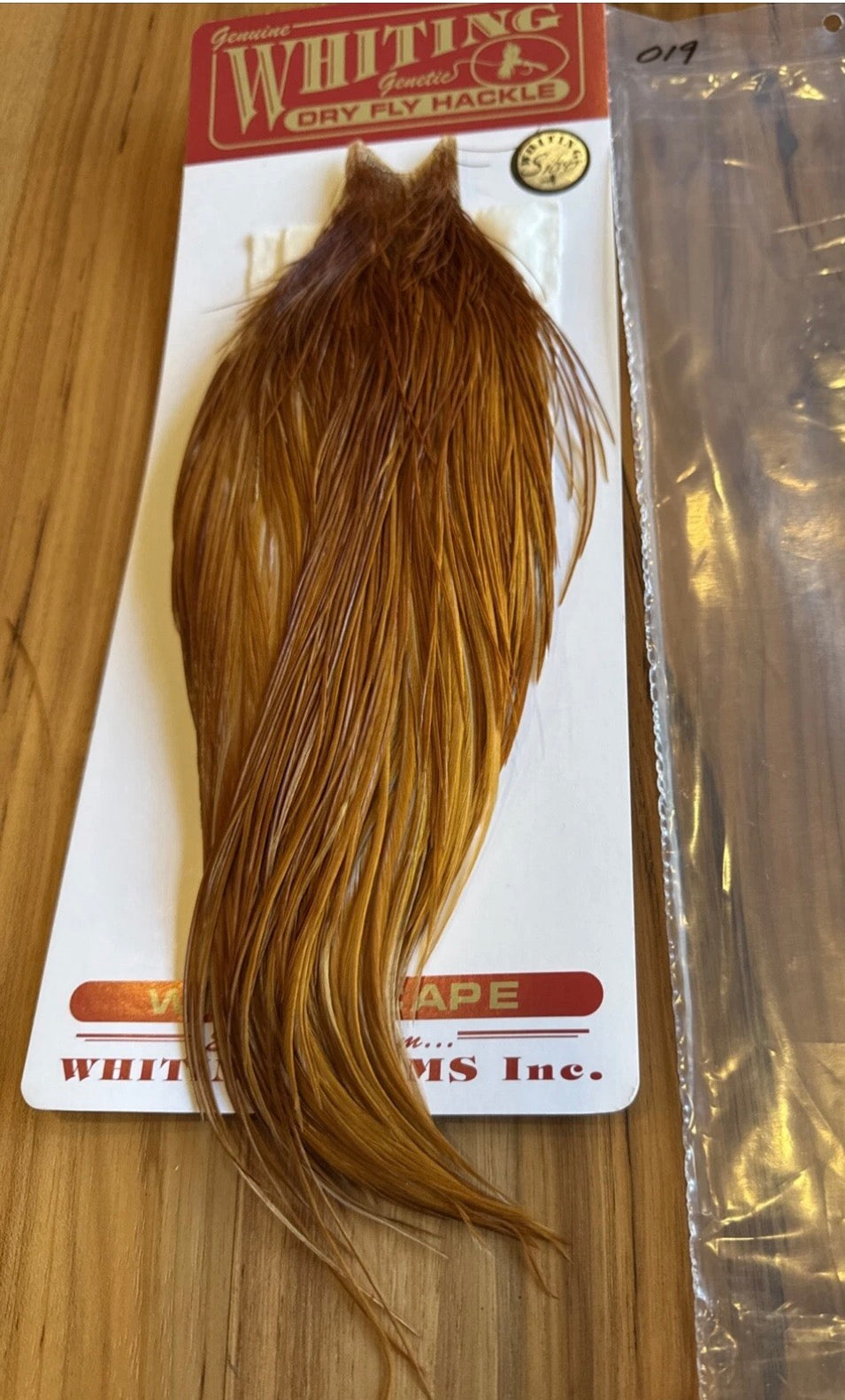 Whiting Farms Silver Grade Fly Tying Cape : MEDIUM GINGER 019