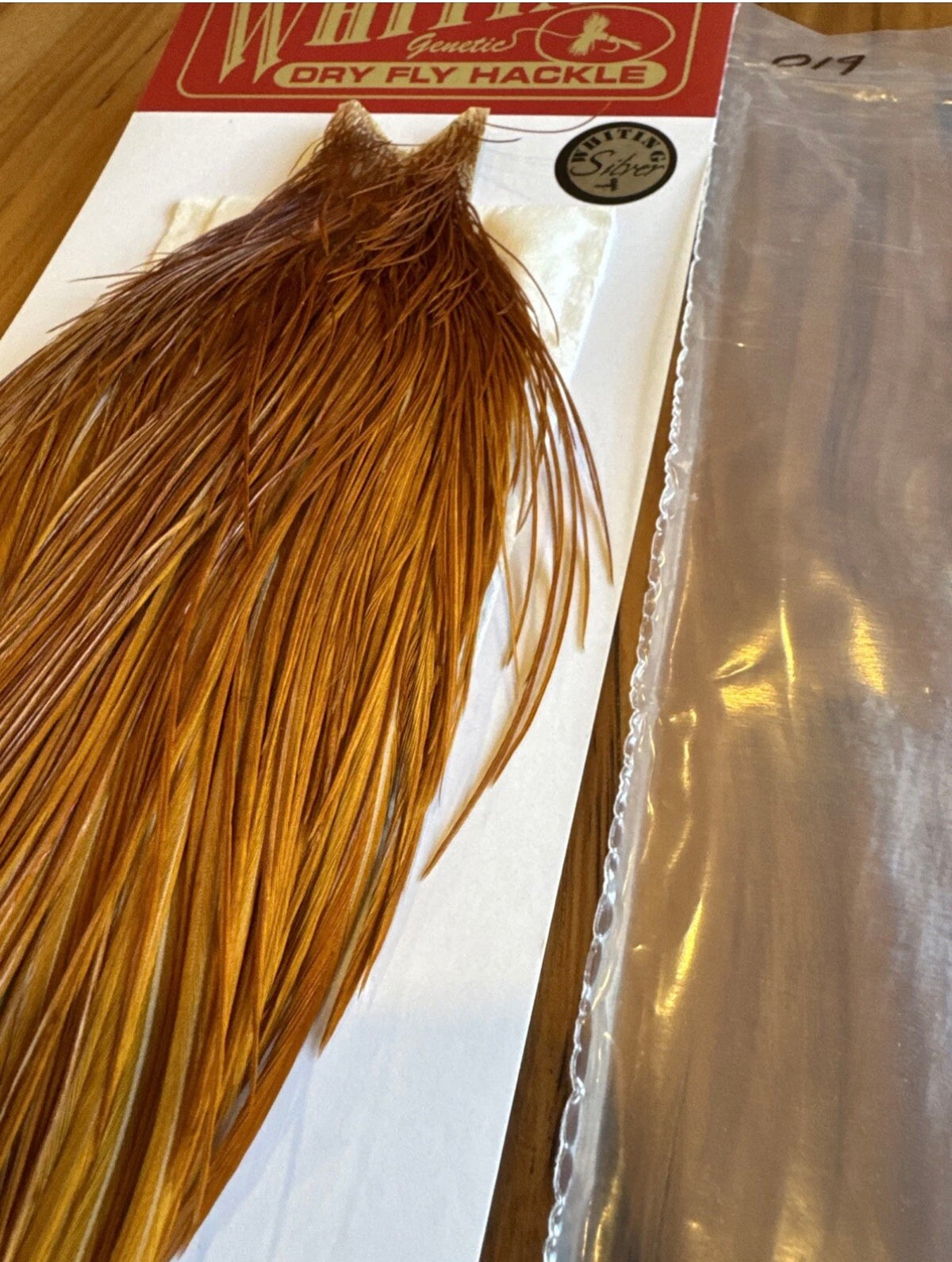 Whiting Farms Silver Grade Fly Tying Cape : MEDIUM GINGER 019