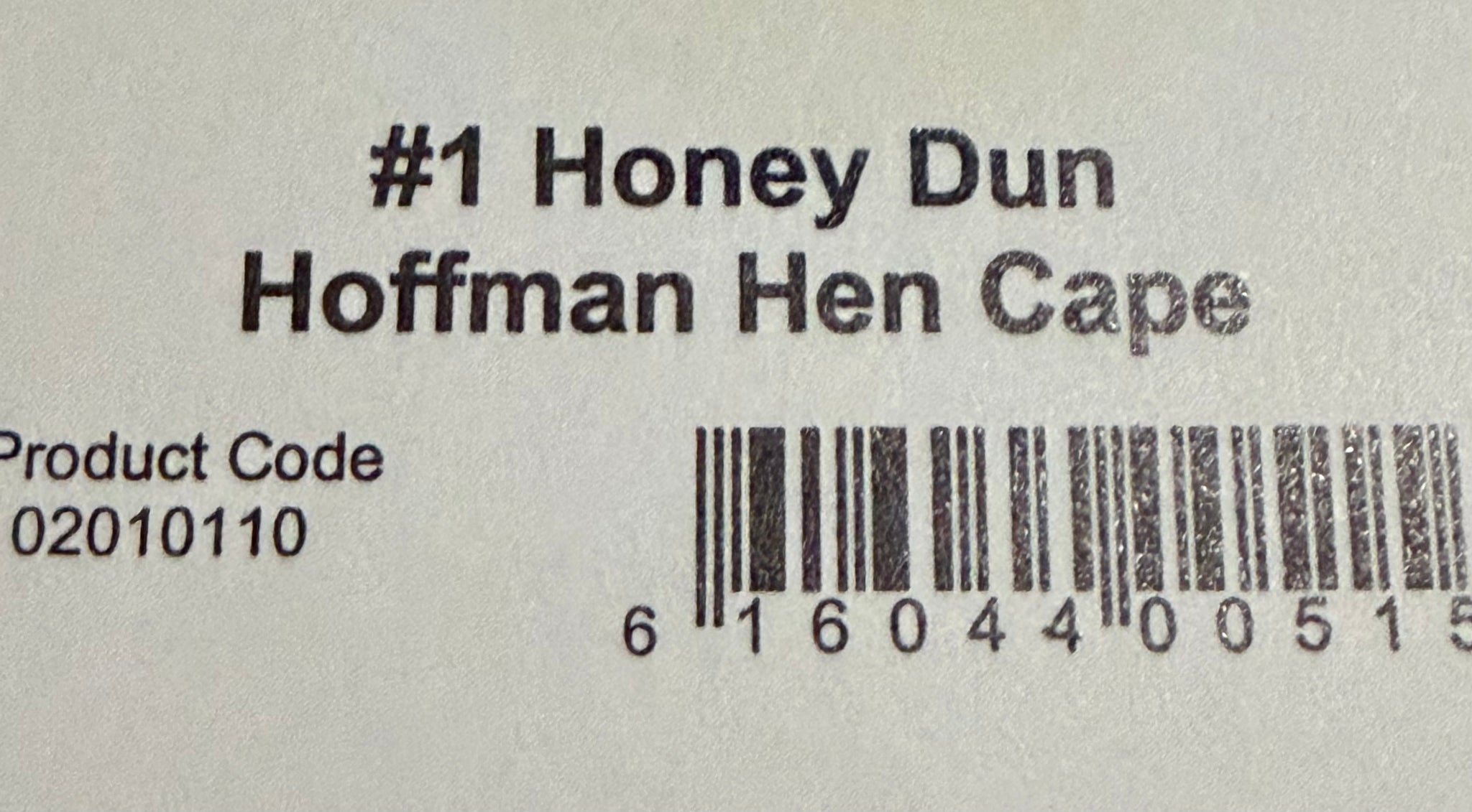 Hoffman Grade 1 Hen Cape Honey Dun 282-SH-E-L