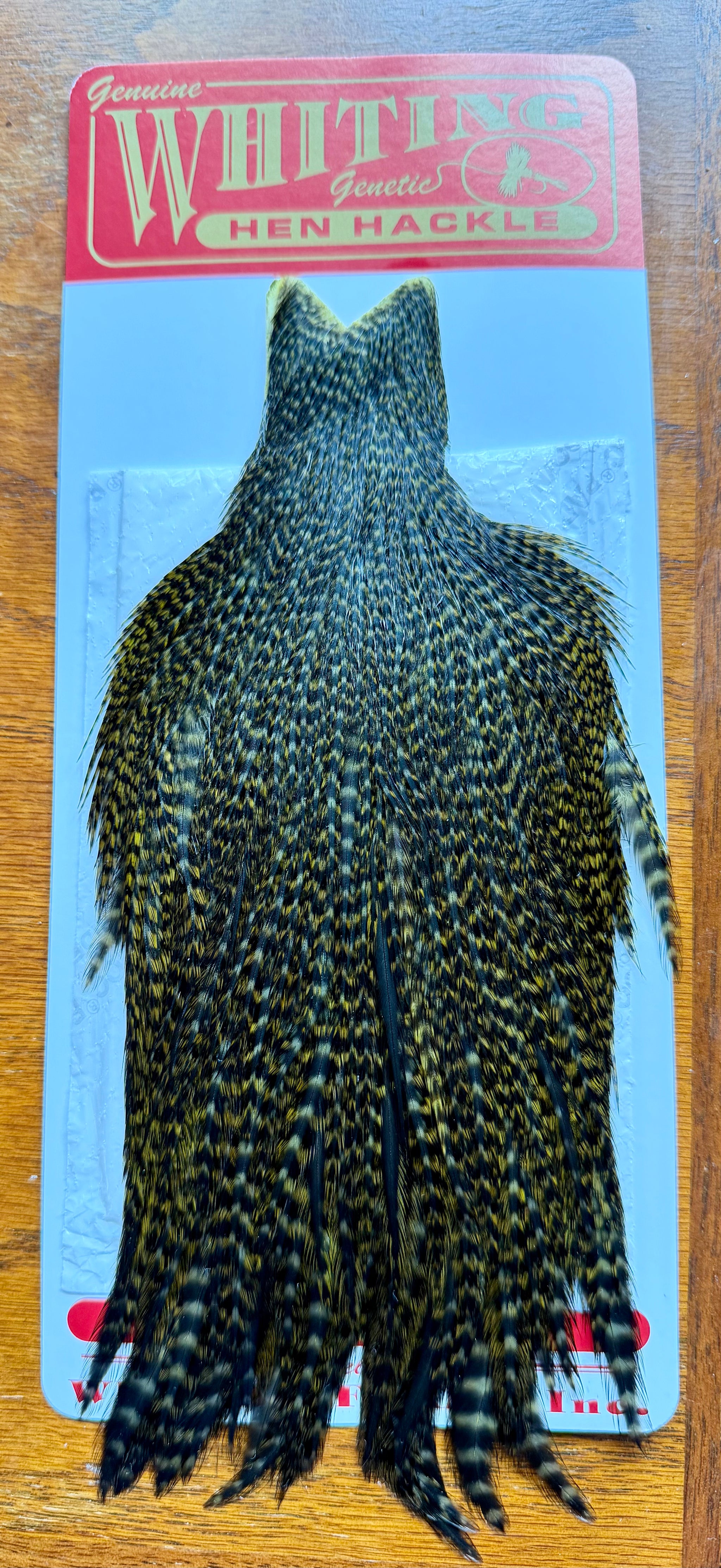 Whiting Farms Hen Cape Grizzly Dyed Dark Olive 308-SH-E-L