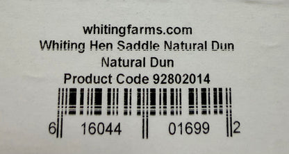 Whiting Farms Hen Saddle Natural Dun 342-SH-E-L