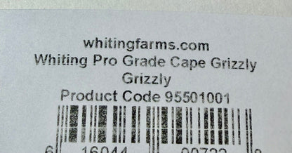Whiting Farms Pro Grade Cape Grizzly 672-SH-E-L