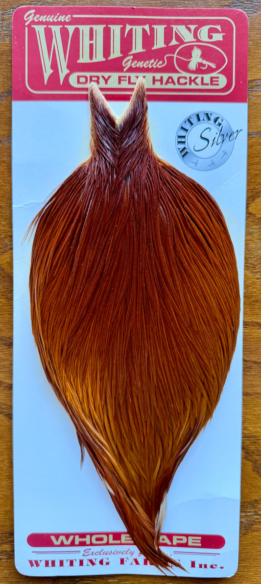 Whiting Farms Silver Rooster Cape Brown 394-SH-E-L
