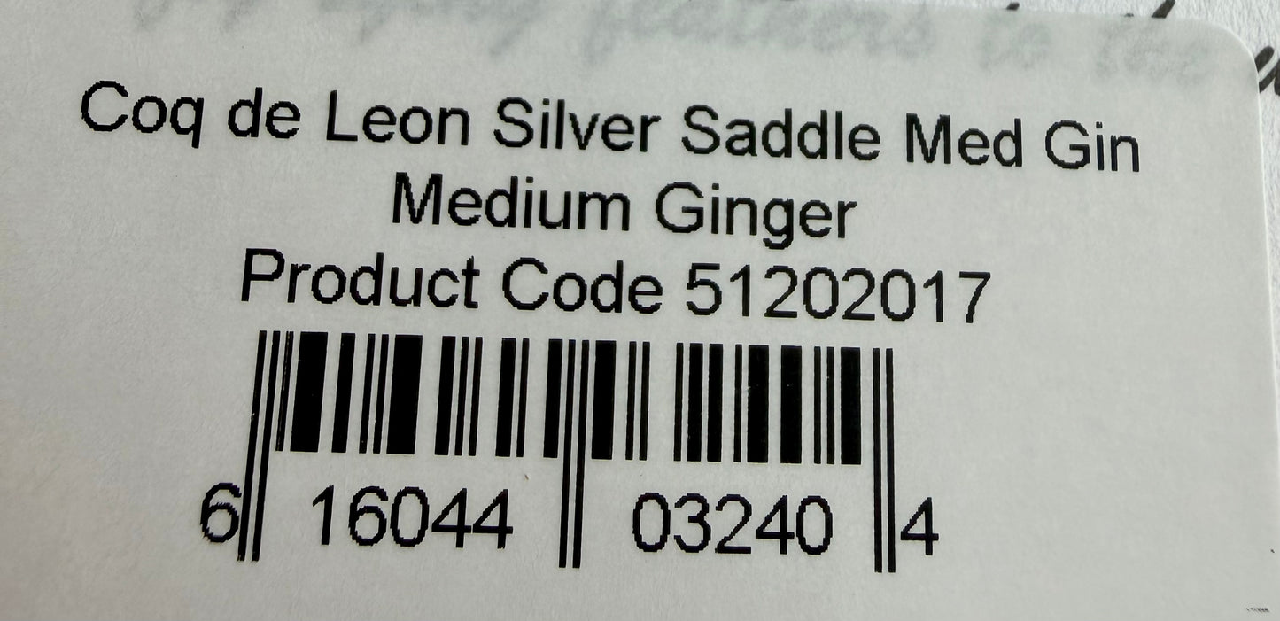 Whiting Coq De Leon Silver Saddle Medium Ginger 745-SH-E-L
