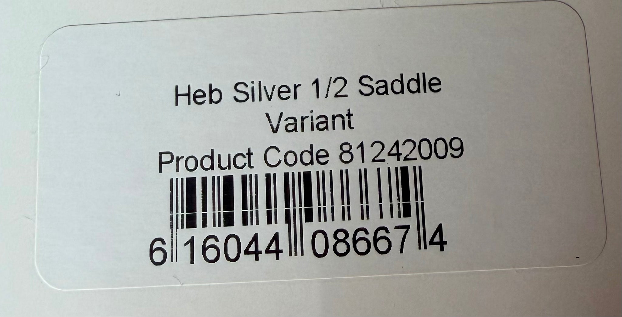 Whiting Hebert Miner Silver  1/2 Saddle Variant 236-SH-E-L