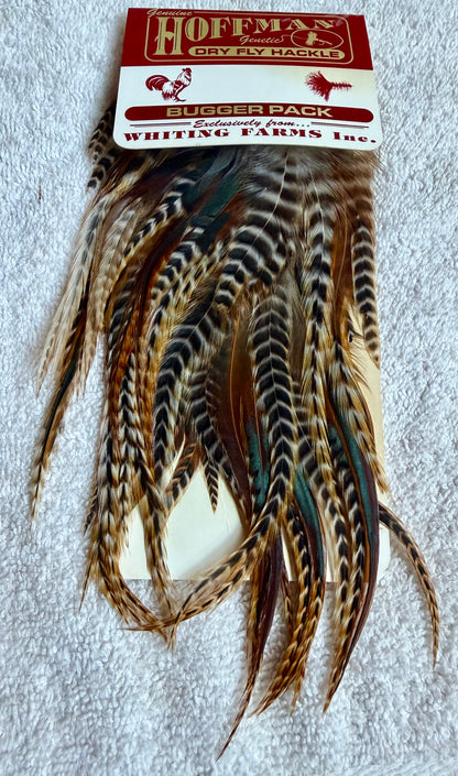 Hoffman Whiting Bugger Pack Barred Dark Ginger 733-SH-E-L