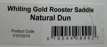 Whiting Farms Gold Rooster Saddle Natural Dun 776-SH-E-L