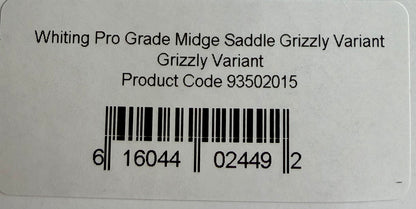 Whiting Pro Grade Midge Rooster Saddle Grizzly Variant/Cree 746-SH-E-L