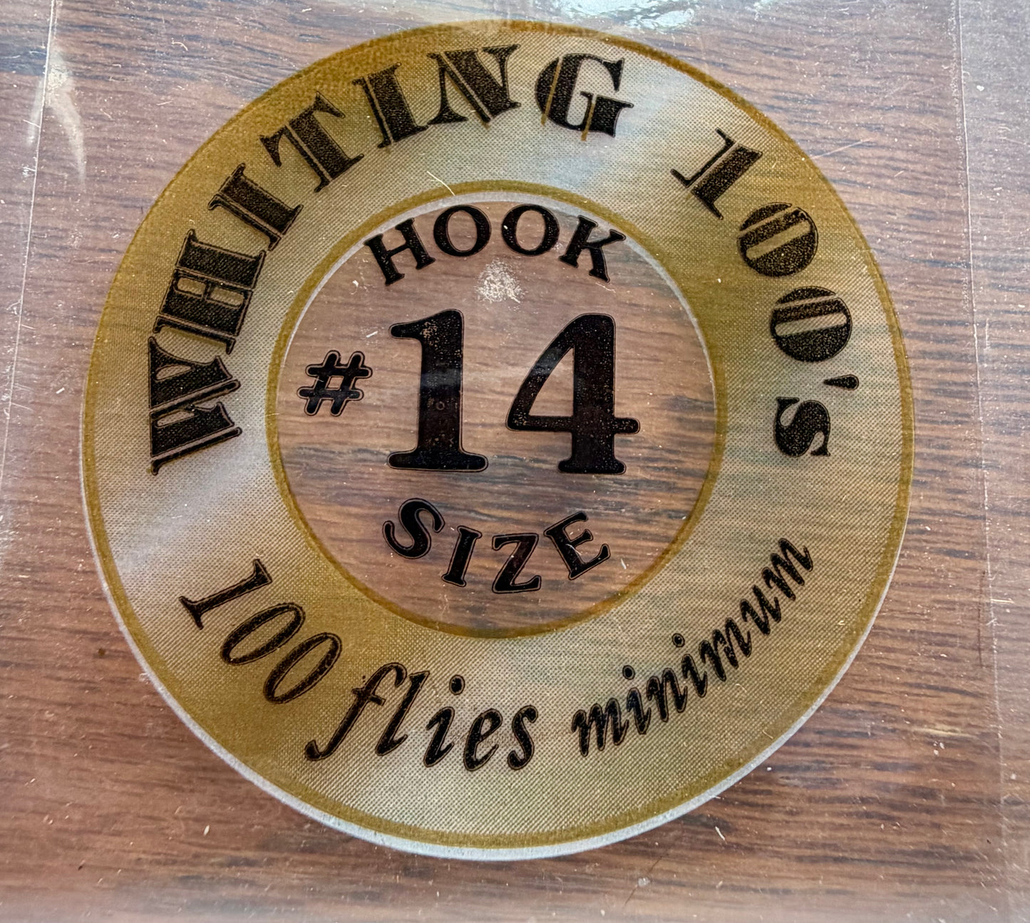 Whiting Dry Fly Hackle 100’s Size 14 Brown 494-SH-E-L