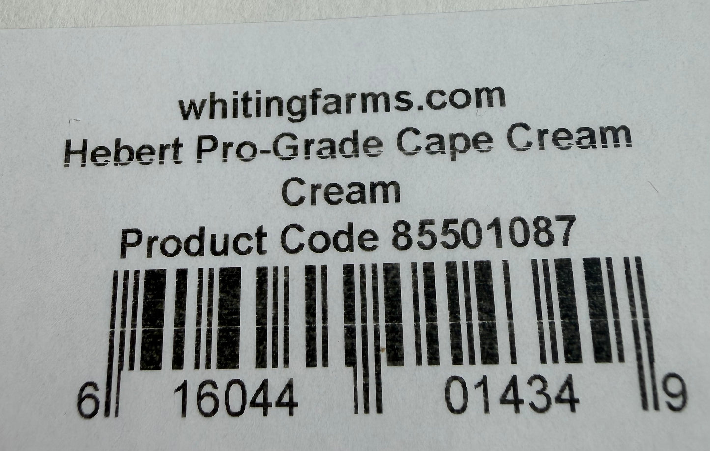 Whiting Farms Hebert Miner Pro Grade Cape Cream 675-SH-E-L