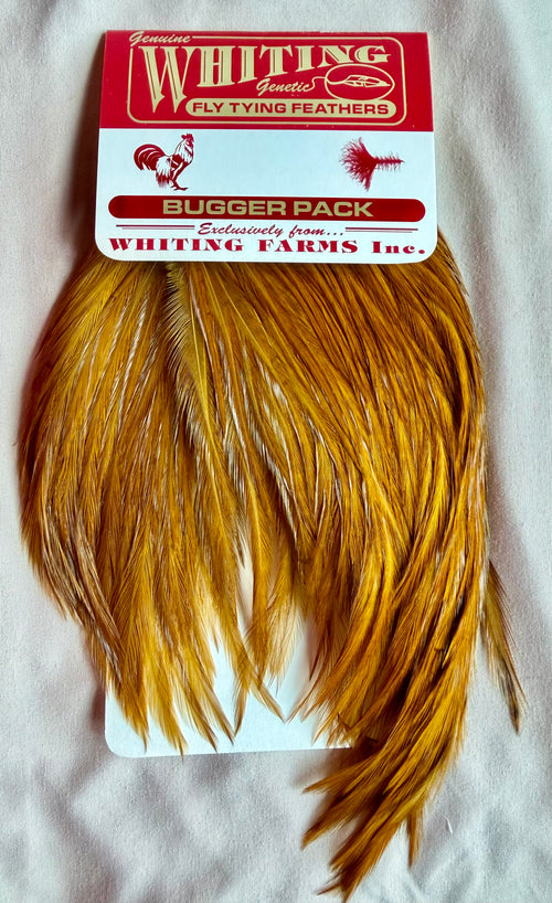 Whiting Farms Bugger Pack White Dyed Golden Olive 544-SH-E-L