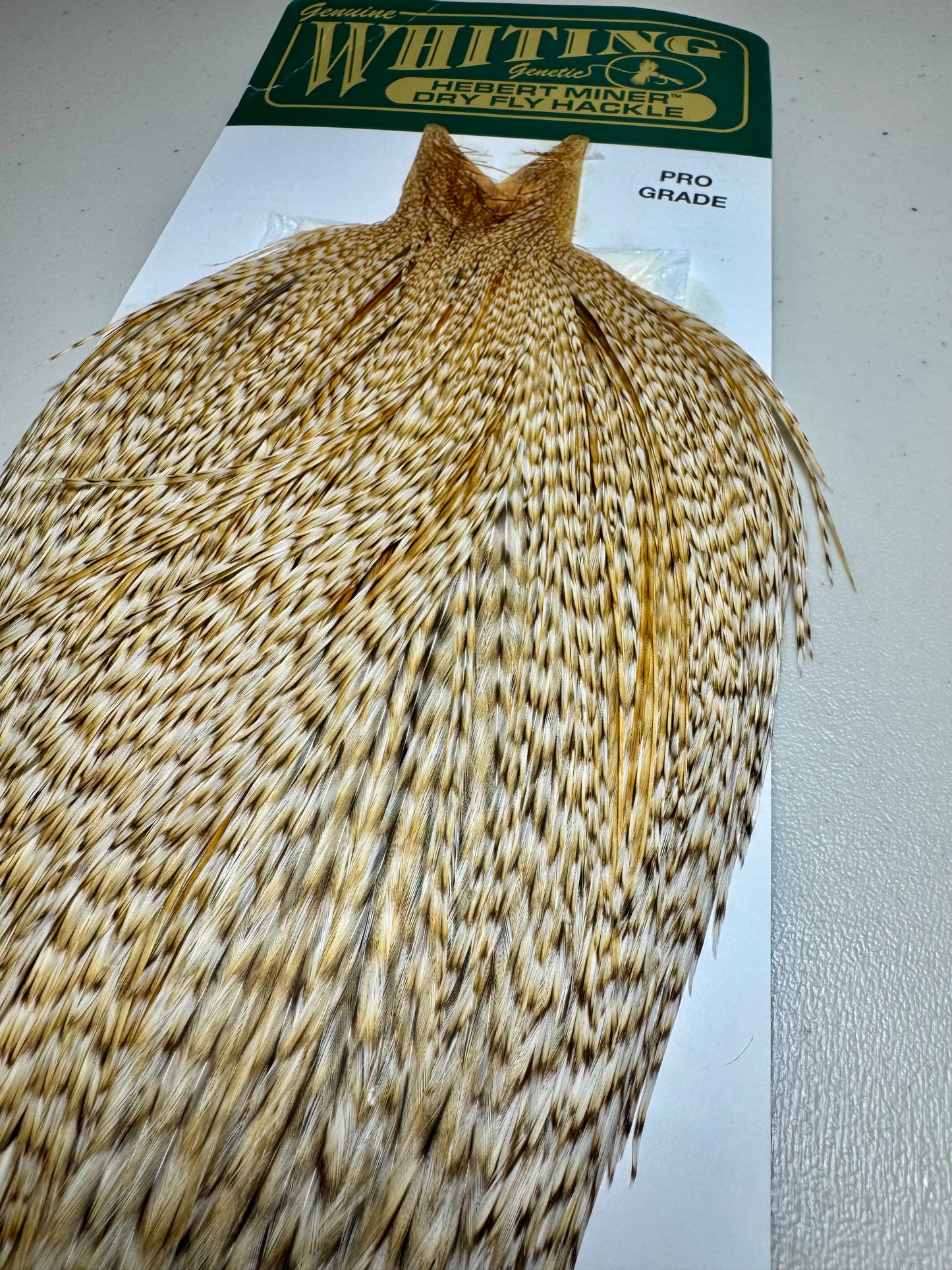 Whiting Farms Hebert Miner PRO Grade Cape: Barred Medium Ginger SH006